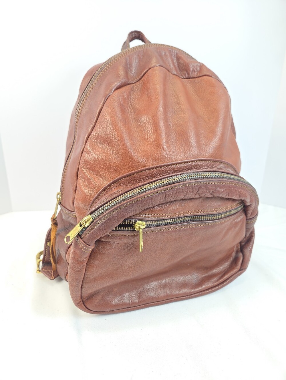 1970's VTG Mowen Leather Designs Medium Sized Shoulder Bag Backpack
